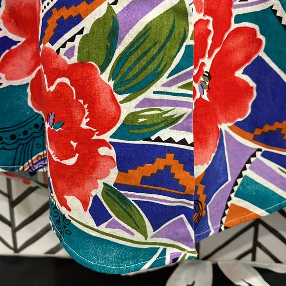 Clearance! ⚠️ Frontier Series Vibrant Multi-color Western Button Down LS, Sz.XL - Picture 6 of 16